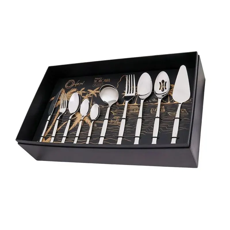 Faqueiro em Aço Inox Premium 65 Peças Noronha